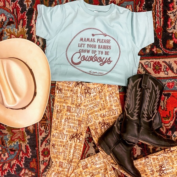 Kids Grow up to be cowboys Tee - Picture 1 of 2